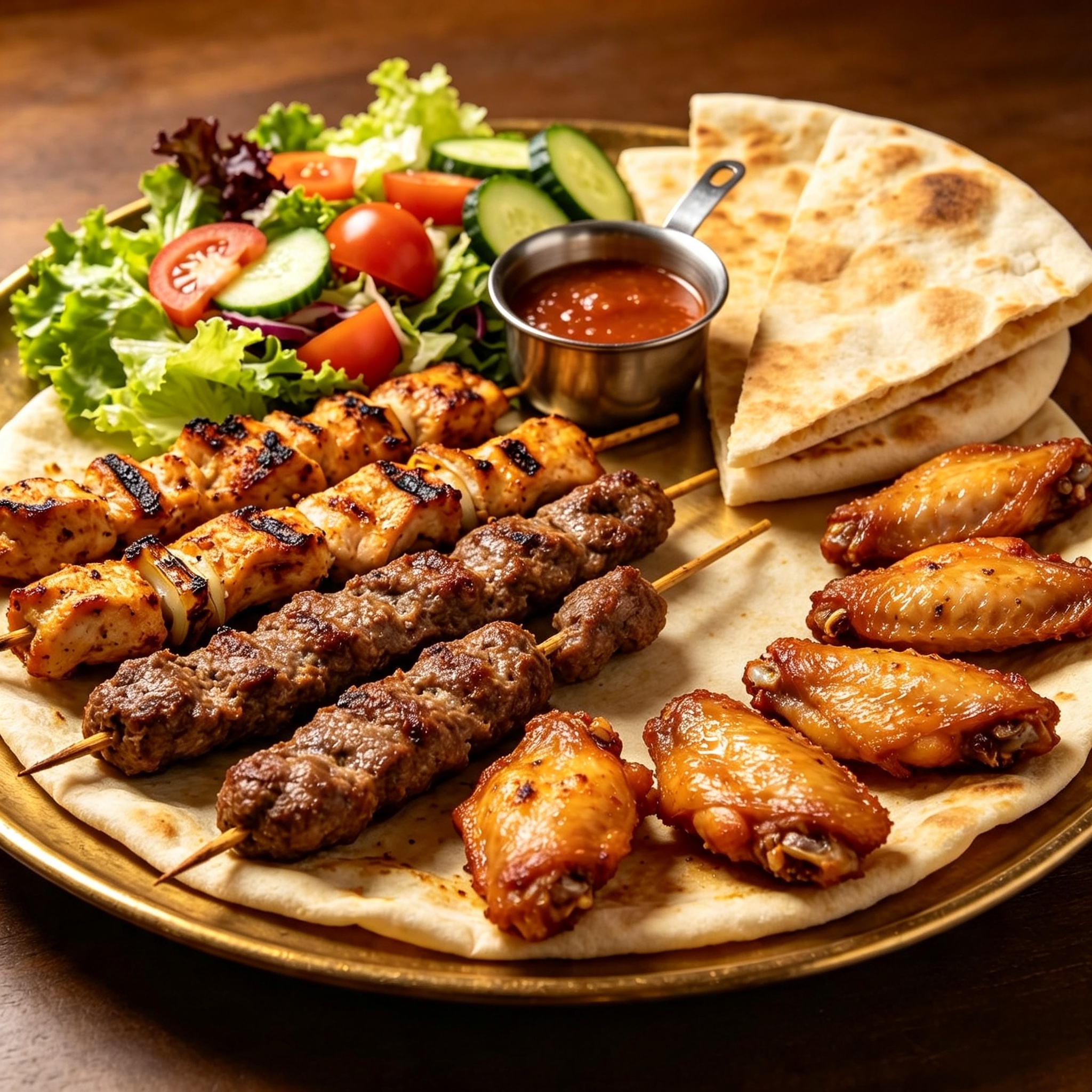 Mixed Kebab Platter (serves 2-3 people)